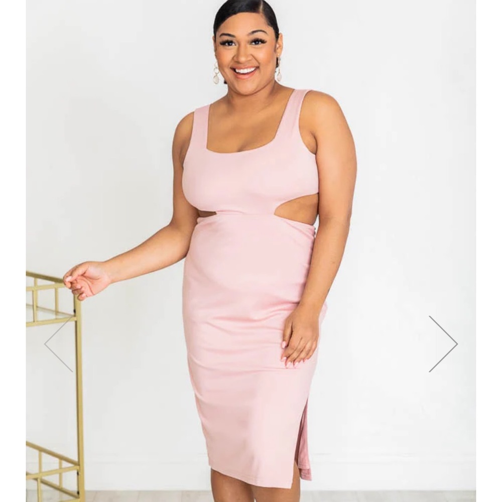 Pink Lilly “Marvelous Dance” midi dress